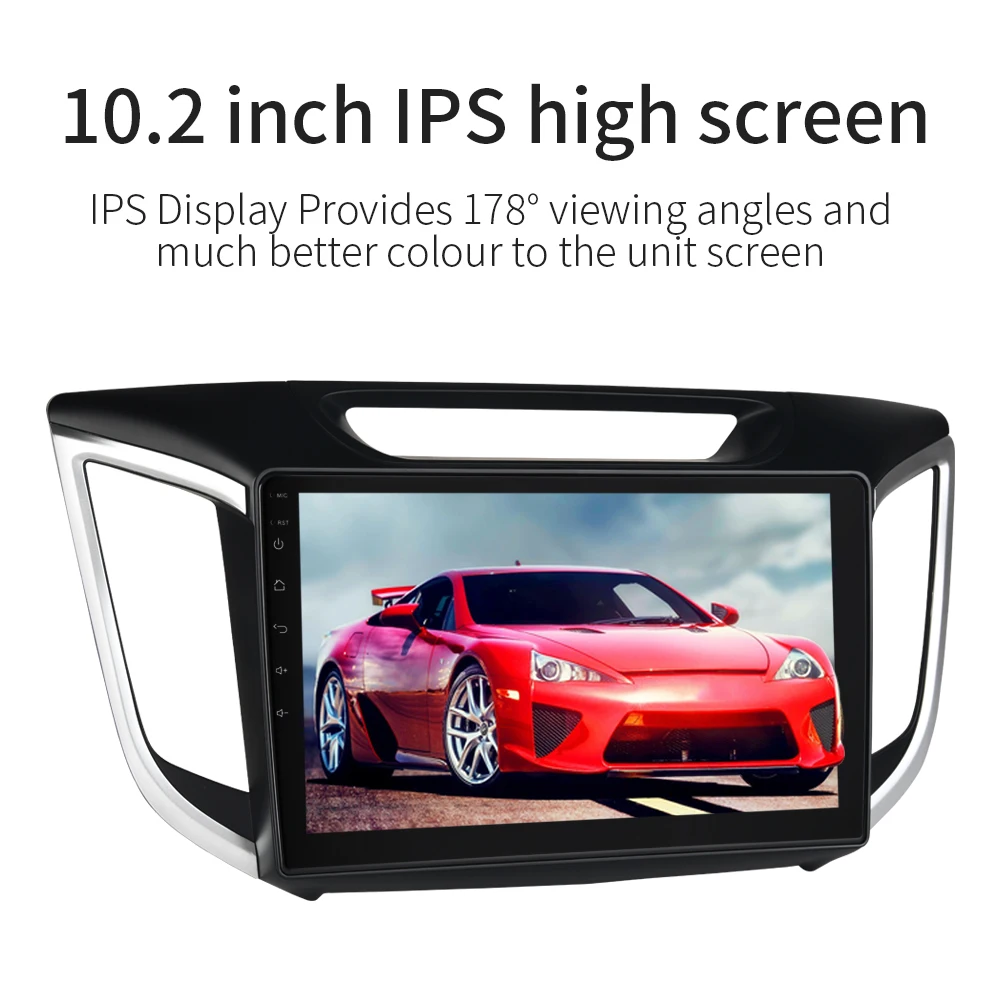 Top Car Multimedia Player for Hyundai IX25 GPS 2014 2015 2016 with Android 9.0 10.2" IPS Support Wifi Bluetooth MP3 Navi  Headunit 3