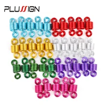 Металлические бусины для дредов, золотые серебряные заколки для волос с дредлоком, расширительные кольца для волос для детей, 7 цветов, Колечки для волос, плетеные клипсы