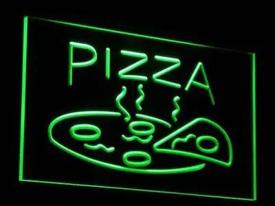 

i004 OPEN Hot Pizza Cafe Restaurant LED Neon Light Light Signs On/Off Swtich 20+ Colors 5 Sizes