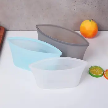 

3pcs/lot Bowl Shape Baby Food Fruit Supplement Storage Silicone Fresh Bags Set Keep Food Fresh Portable Sealed Vacuum Fresh Bag