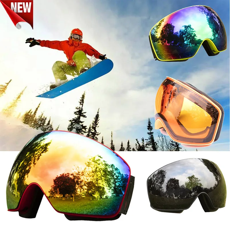 

Goggles Men Women Winter Snow Sports Snowboard Goggles with Anti-fog UV Protection Anti-fog Mask Face Snowmobile Sports