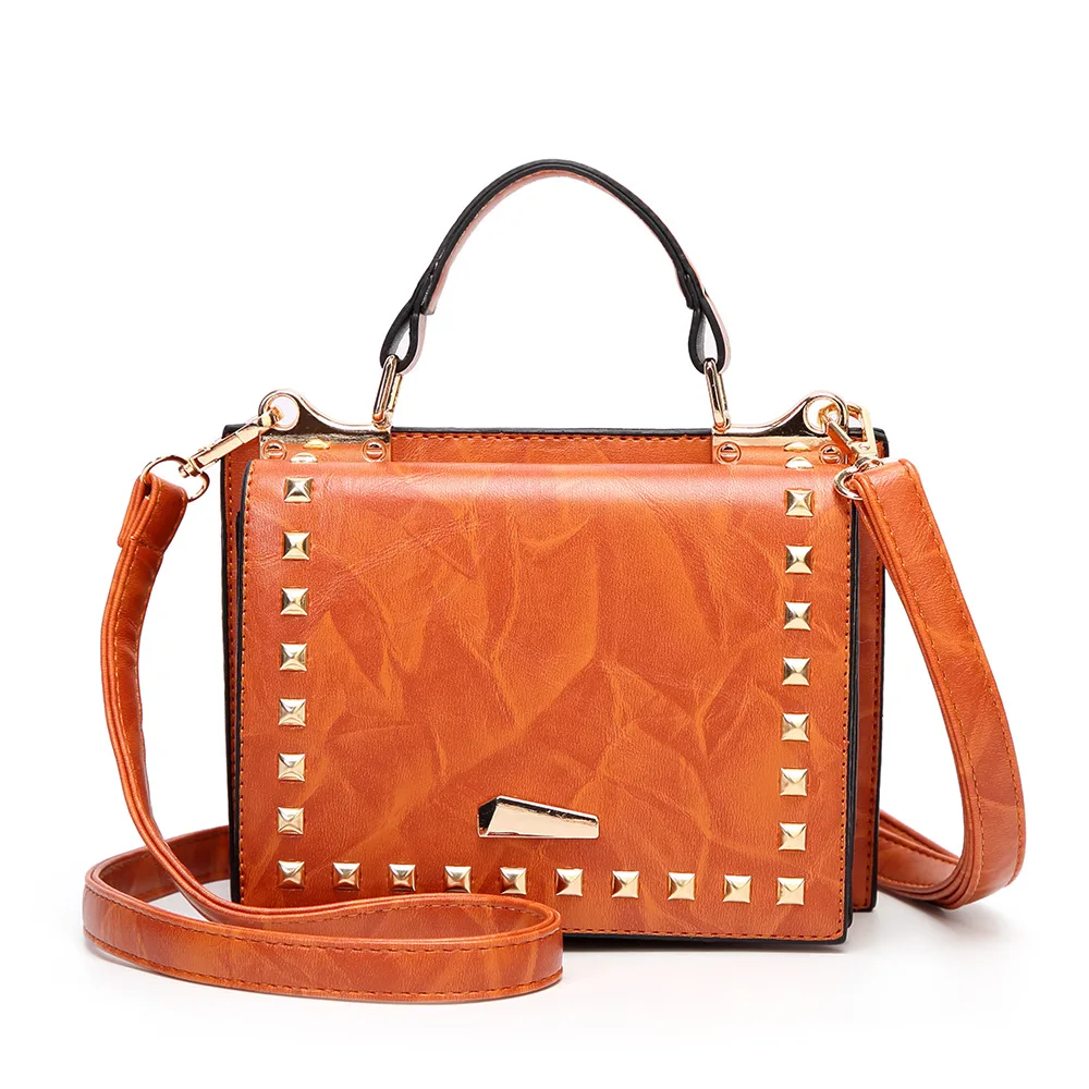 

Guangzhou wholesale spring new double-sided women's bag Korean fashion small square bag temperament portable slung shoulder bag