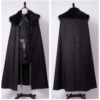 

Game of Thrones Cosplay Jon Snow Costume Night's Watch Outfit Adult Men Cosplay Costume Halloween Party Carnival Costumes