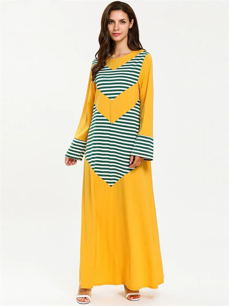 Новинка 2019 года сезон лето осень женское мусульманское платье Абая Скромные