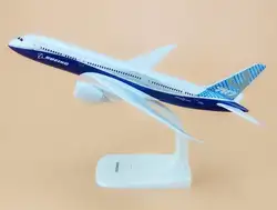 Сплав металла прототип воздуха B787-9 Boeing 787 787-9 авиалиний модель самолета Модель самолета Стенд самолета подарки для детей 20 см