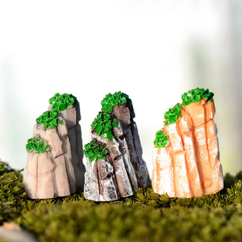 

\tLandscape Ornament Miniatures Fairy Garden Decor Moss Terrarium Micro LawnXmas