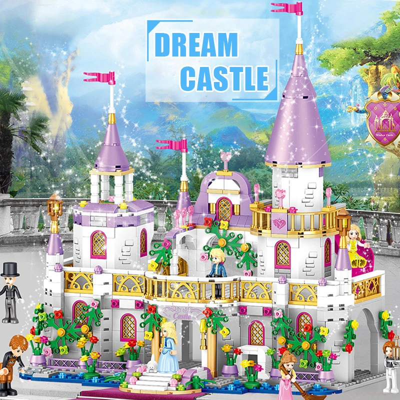 

Compatible all barnd Friends the Cinderellas Romantic Royal Castle Palace Building Blocks Snow White Bricks Children Girl Toys