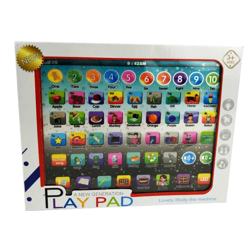 Music Educational Toys Child Kids touch Tablet Learning Machine English Alphabet number song baby early Educational toy 2