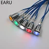 LED Metal Indicator Light 12mm Waterproof Signal Lamp 3V 6V 9V 12V 24V 110V 220V Red Yellow Green White Blue Pilot Switch Blub ► Photo 3/6