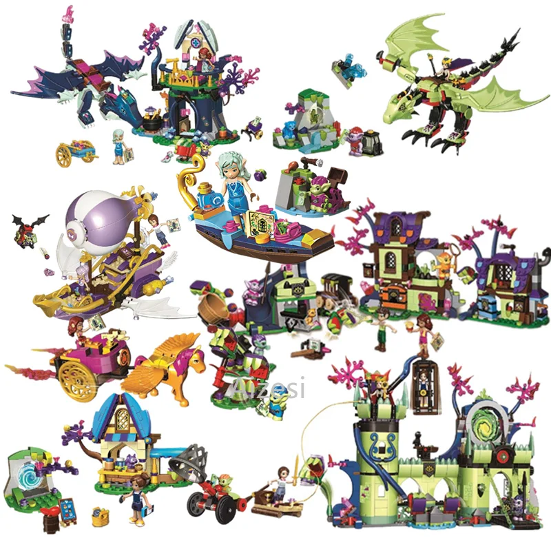 Новые сказочные эльфы для девочек серии dragon fit legoings Феи друзья фигурки