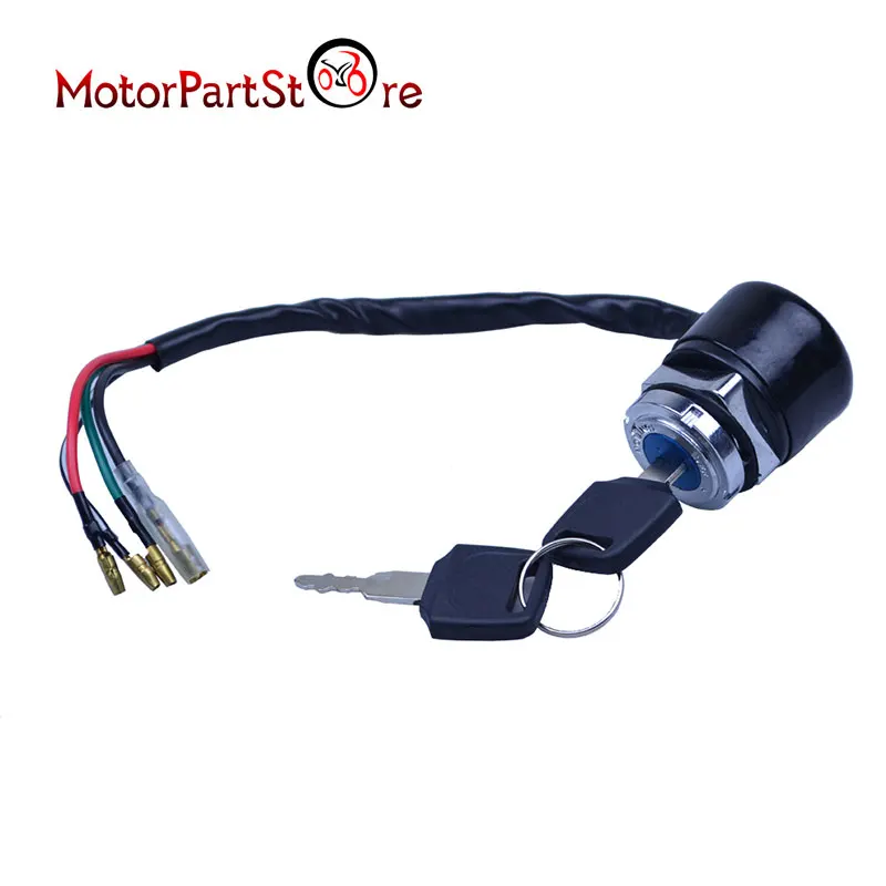 Motorcycle 4 Wire Ignition Lock Ignition Key Switch Fit For Honda CT110