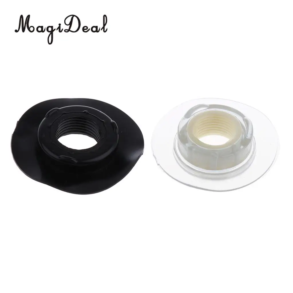 MagiDeal Durable Plastic Air Valve Base Pedestal Screw Type 22mm for Fishing Inflatable Kayak Canoe Boat Dinghy Acce Black/White
