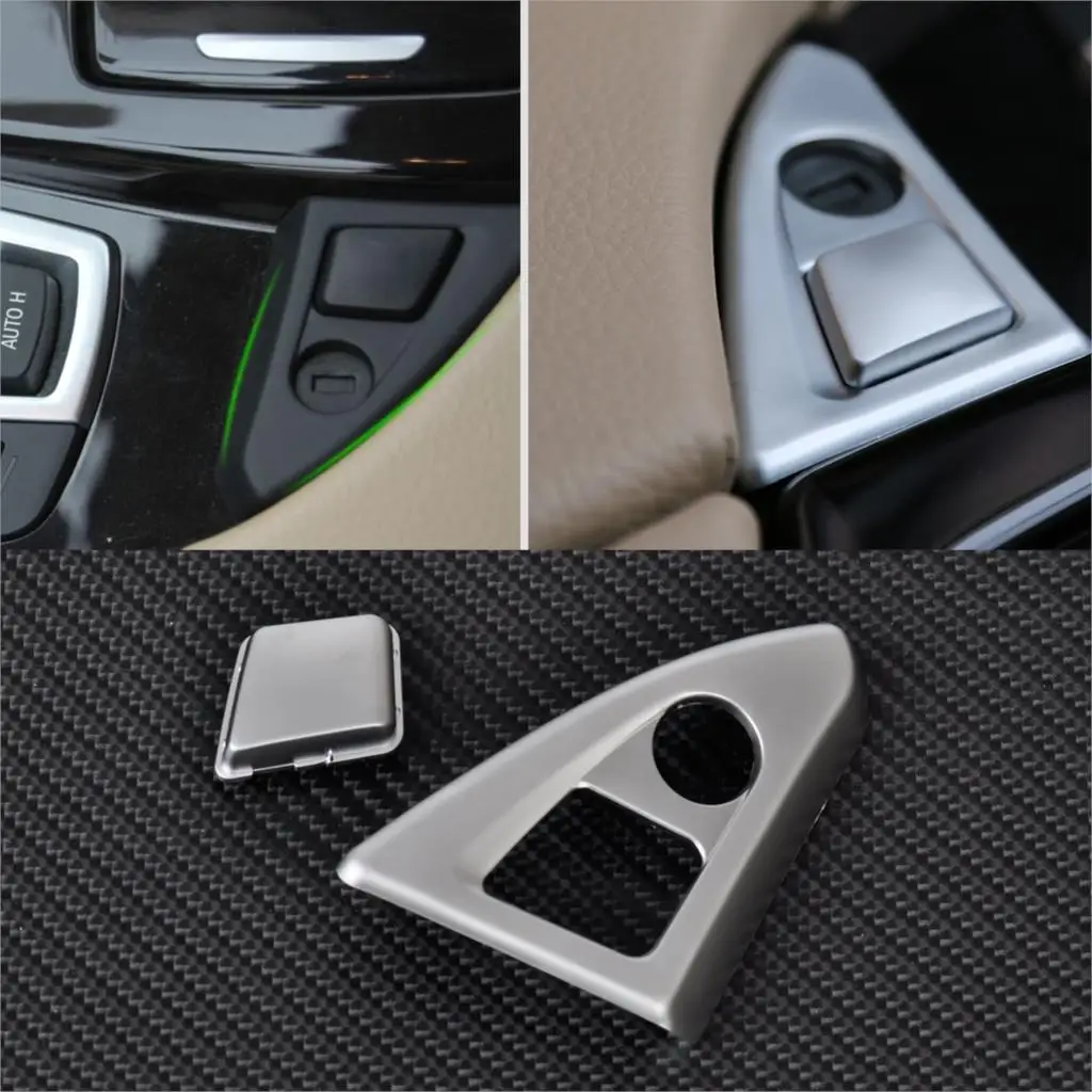 CITALL New Chrome Center Console Panel Armrest Button Trim For font b BMW b font 5