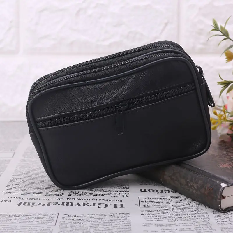 

Women Genuine Leather Coin Card Wallet Pouch Mini Purse Zipper Small Change Bag