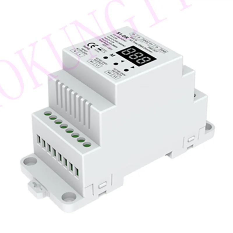 2CH*1.2A AC Phase-cut DMX Dimmer S1-DR DMX512 Decoder SCR DMX512 Decoder Engineering Decoder AC100V-240V DIN rail DMX 512 dimmer