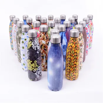 

Creative Water Bottle Floral Camouflage Stainless Steel Thermos Starry Sky Printed Vacuum Insulated Bottle Drink Cup