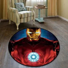 Круглый ковер Бэтмен Супермен печатные мягкие ковры Противоскользящие коврики супергерой компьютерное кресло коврик пол коврик для дома детская комната