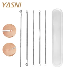 5 шт., набор для удаления черных точек, Комедон, акне, Комедо, машина для удаления прыщей, игла, инструмент для удаления черных точек, бренды FS81