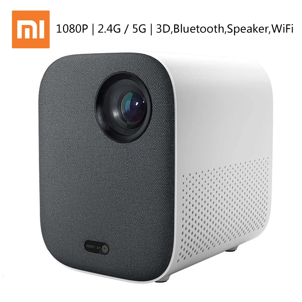 Xiaomi Mijia MJJGTYDS02FM DLP Projector 1080P Full HD 4K Projector 2.4G / 5G Wi-Fi 3D Bluetooth Projector Built in Speaker