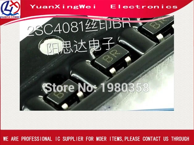 Free shipping 2SC4081 2SC4081-R 2SC4081T106R SOT-323 SC-79 Marking BR 100pcs/lot NPN Epitaxial Planar Silicon Transistors | Электроника