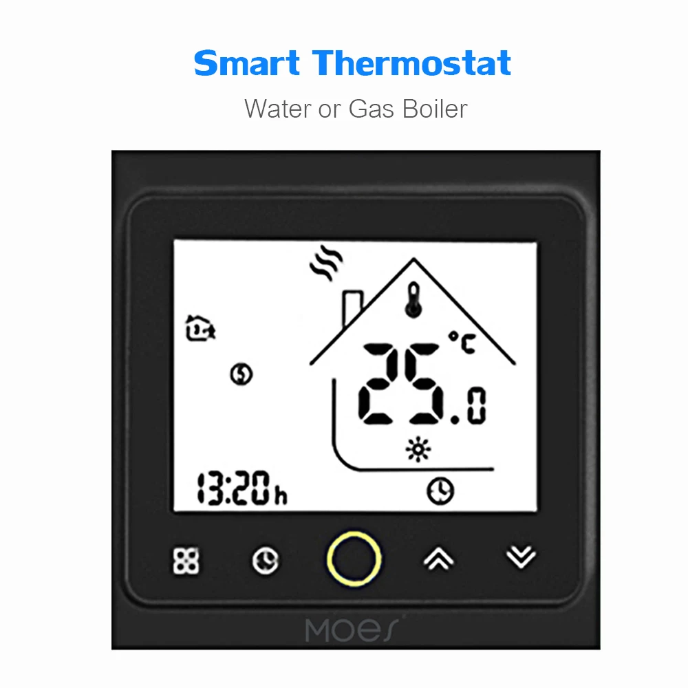 MOES умный термостат Wi-Fi контроль температуры ler APP контроль 5A совместим с Alexa/Google для домашнего водного/газового котла - Цвет: White No Wifi