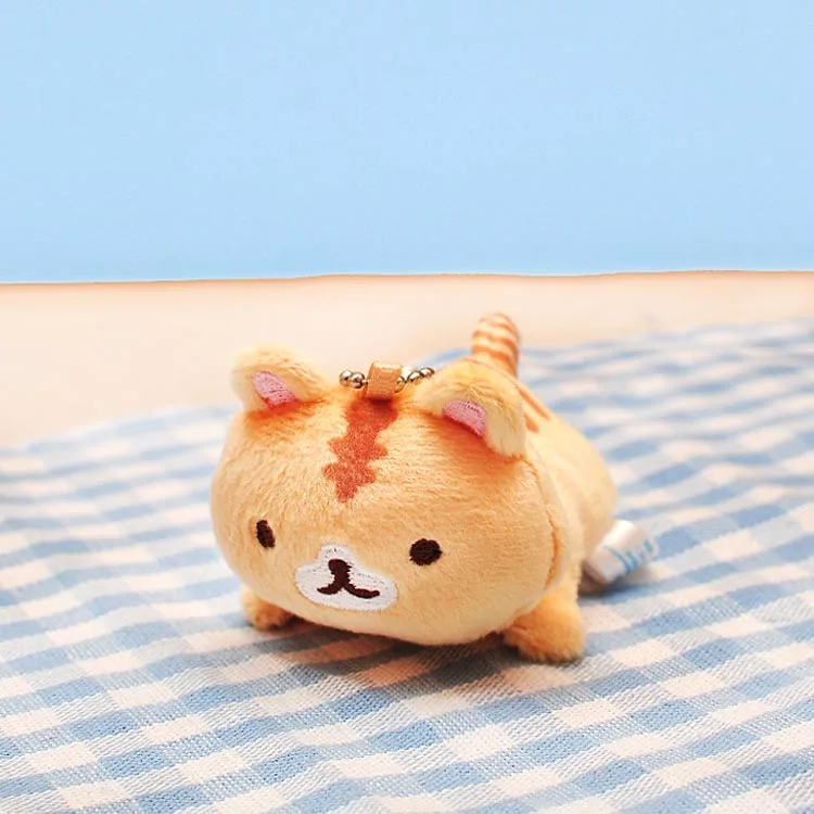 Японская подвеска плюшевая кукла San X Bread Cat моделирование тостов креативная