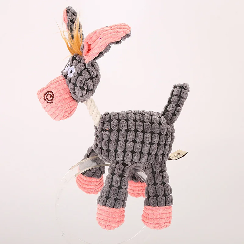 Pet Dog Toy Voice Plush Toy Mop Velvet Buttercup Molar Supplies-Drop - Цвет: gray