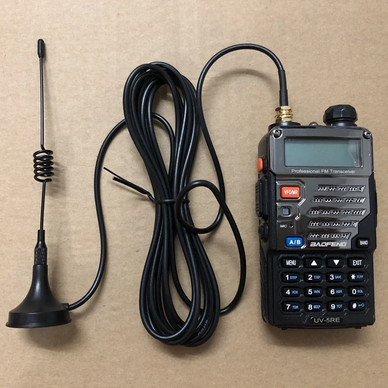 2 шт. портативная рация двойная антенна UHF VHF 10 W Мощный SMA-F магнит двухстороннее радио антенны UV-5R UV-5RA UV-5RE UV-B5 UV-82