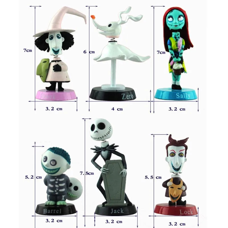 Nightmare Before Christmas Jack Skellington Tim Burton Moving Action