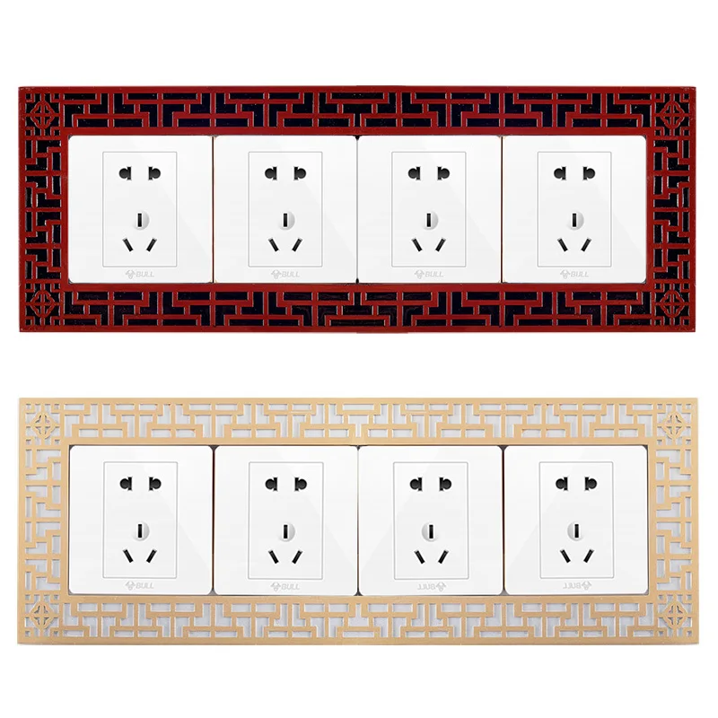 Four Switch Pasted Wall Decorate Classic Cover Switch Stickers Home