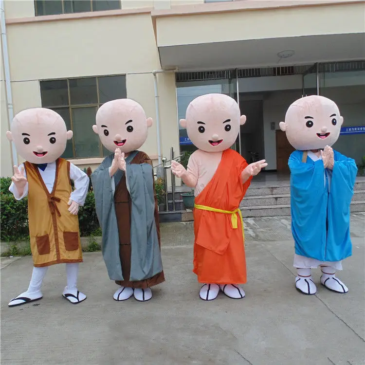 

Childish Buddhist Monk Mascot Costume Suits Cosplay Party Game Dress Outfits Clothing Advertising Carnival Halloween Christmas