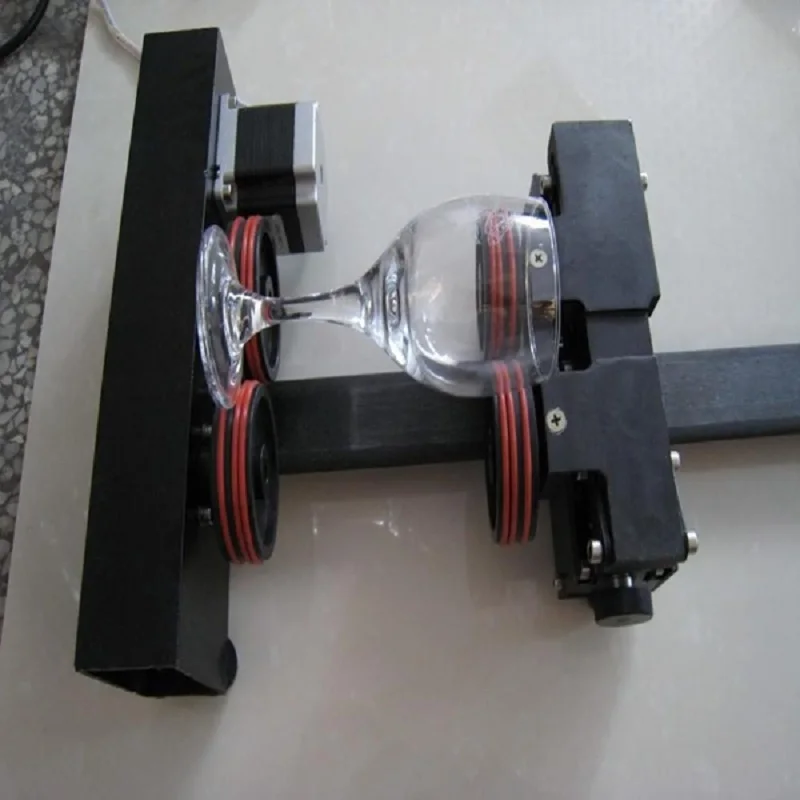 Бутылка, стеклянный цилиндр 4 колеса роликового типа обод-привод вращающаяся ось крепления вращения для CO2 лазерной гравировки и резки