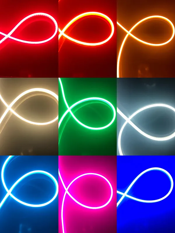 Силиконовый светодиодный знак открытый светодиодные неоновые светильник водонепроницаемый гибкий светодиодный лед цвет небесно-синий розового и фиолетового цветов светильник светодиодный полосы 12V 50 см