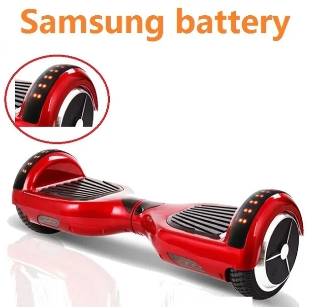 Electric self balancing scooter LED lights hoverboard bluetooth 2 wheel electric standing scooter electric skateboard giroskuter