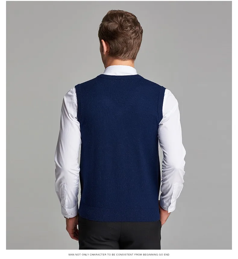 Дизайн мужской Argyle пуловер без рукавов свитер с v-образным вырезом мужской шерстяной свитер, жилет