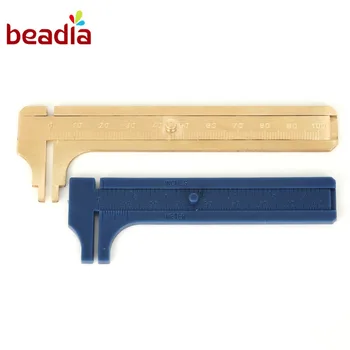 

Mini Plastic/Copper (Brass Hardware) Gauge Vernier Caliper Scales Micrometer 80 100mm Ruler Measurement Tools Standard Jewelry