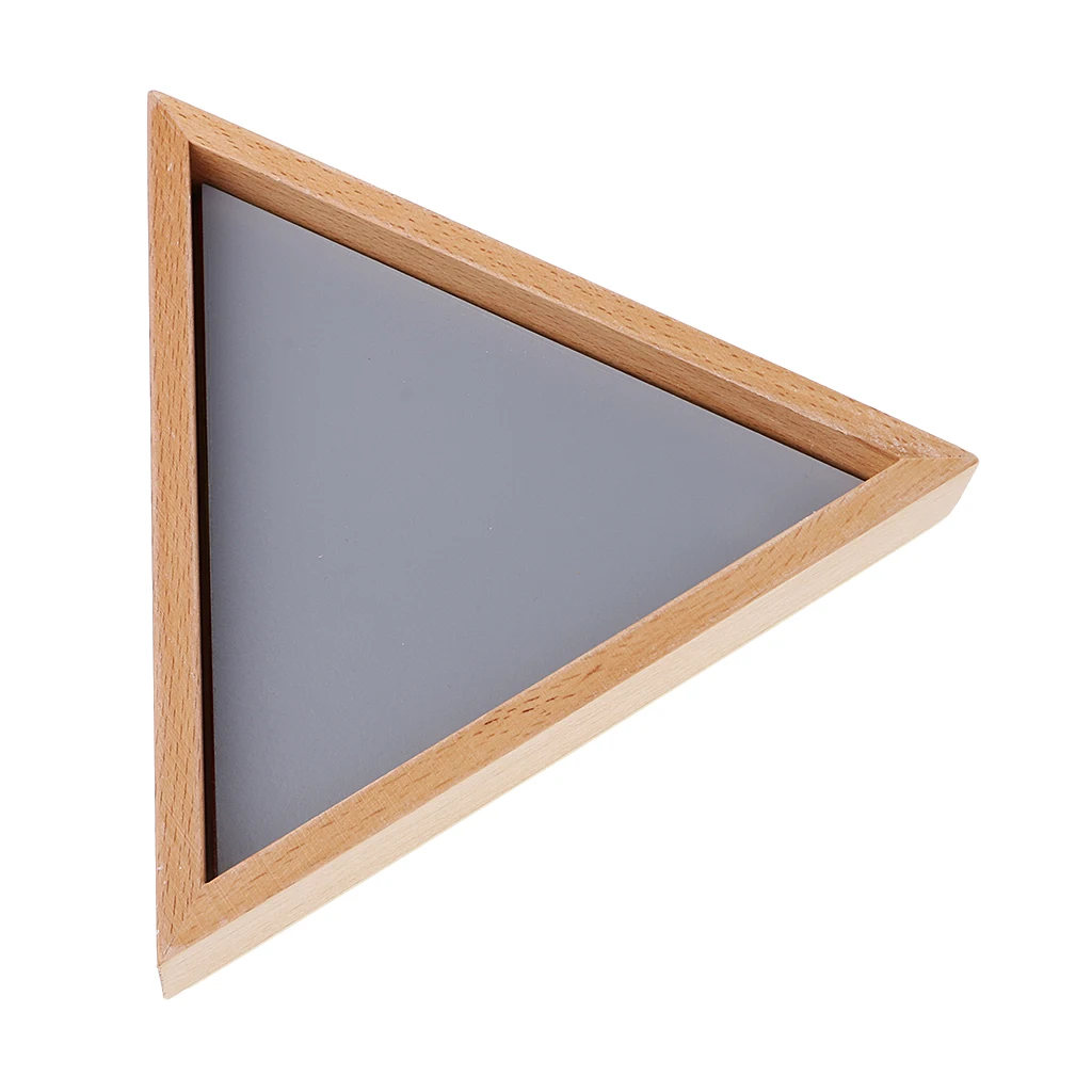 Montessori Math Learning Developing Toys Contructive Triangles Puzzles Match