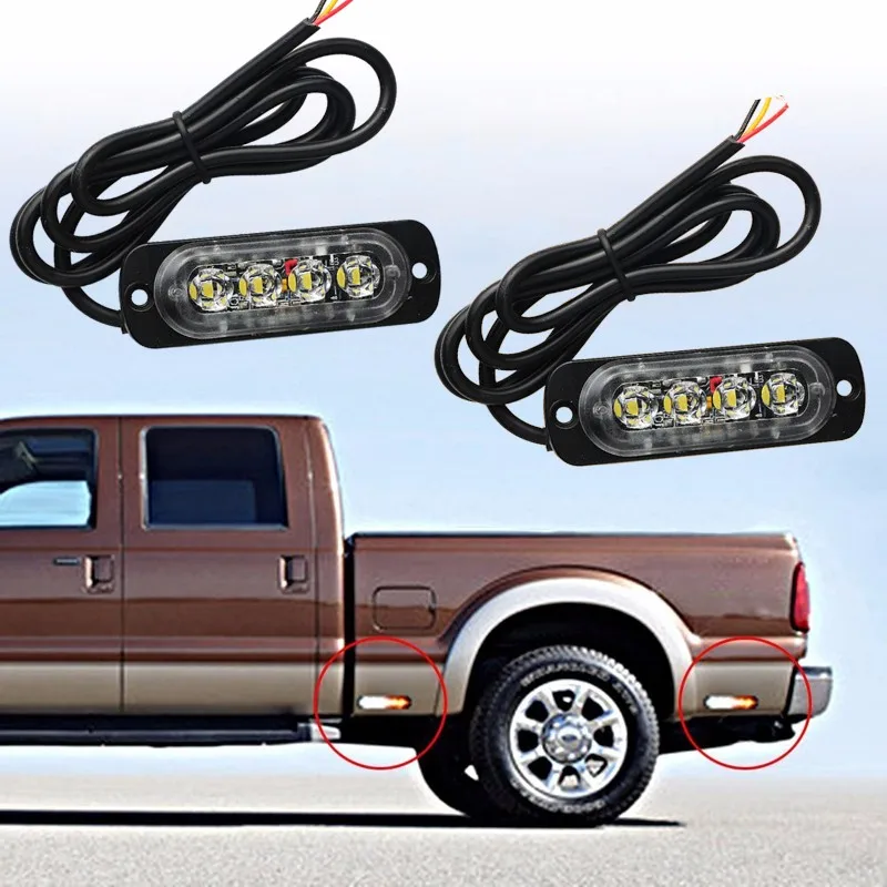 

12v/24v Car styling Led Caution lights Truck Van Trailer Side Marker strobe day light Daytime running beacon flash warning light