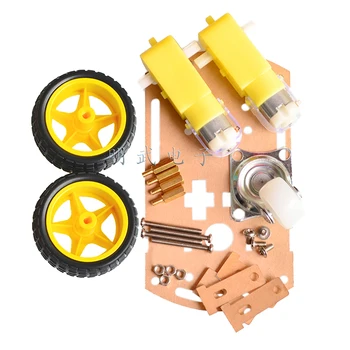 

Free shipping Smart car chassis /Tracing car /The robot car chassis /With code disc / tachometer for Arduino