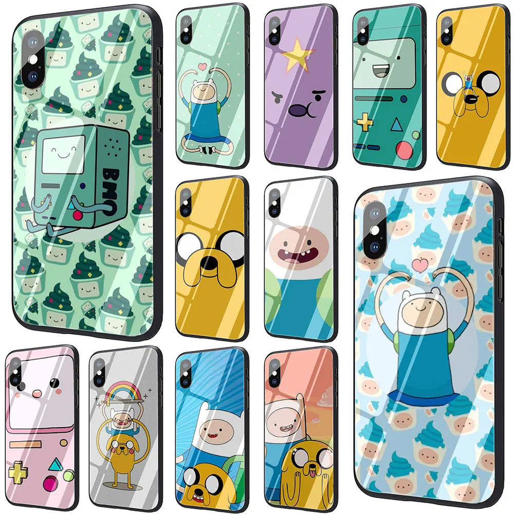 

Adventure Time with Jake and Finn bmo Tempered Glass Phone Cover Case for iPhone 11 Pro 6 6S Plus 7 8 Plus X XS XR XS Max