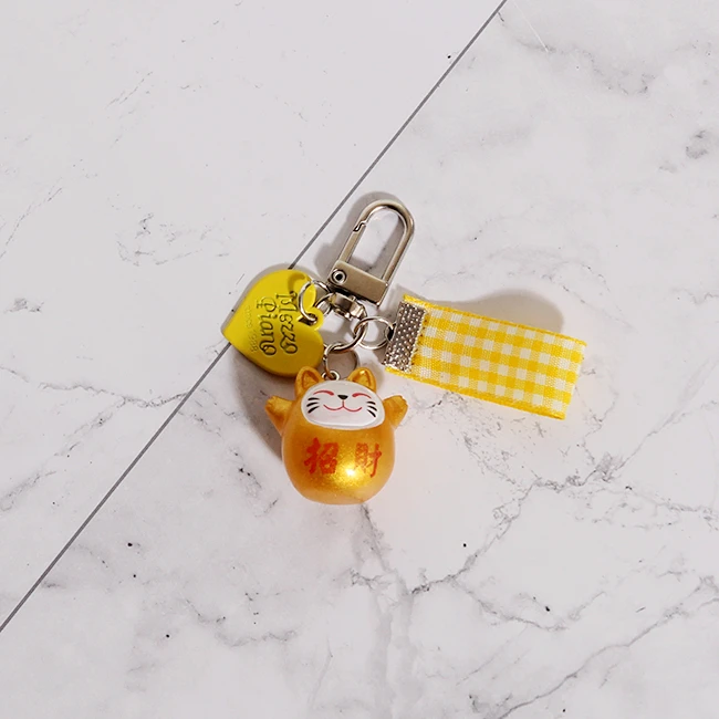 Брелки Omamori в виде животных уток колокольчиков Висячие шелковые бриллианты