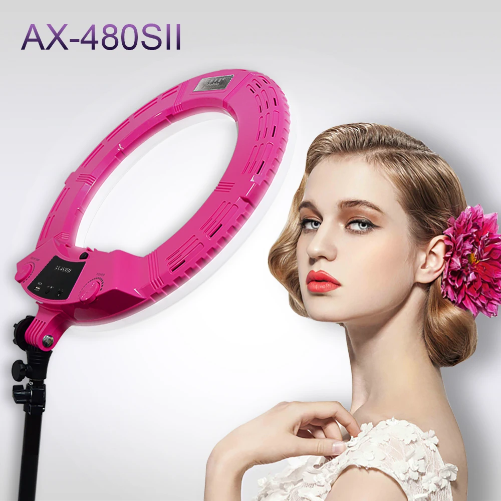 

Yidoblo AX-480SII 48W Warm & Cold color 240 pcs LED Ring Light USB charger Makeup Camera Phone Photography Video Lighting Kit