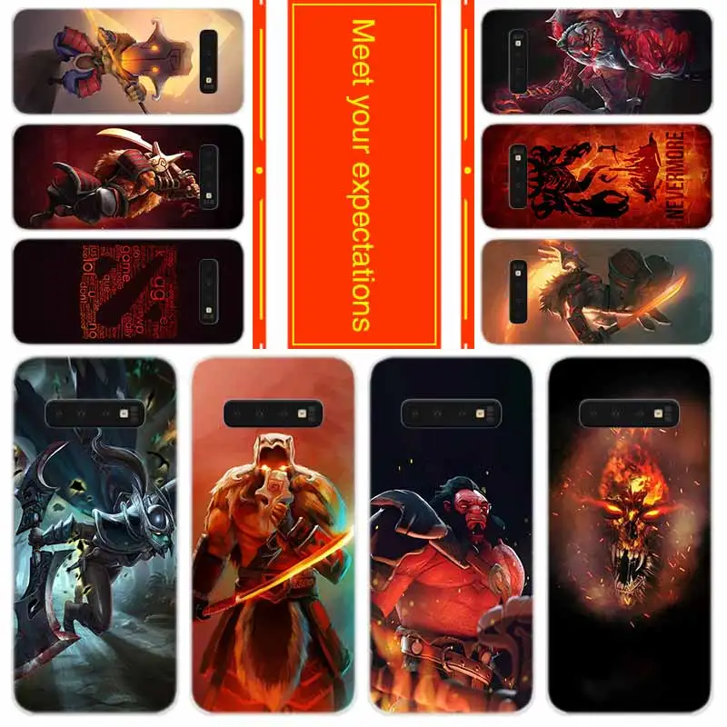 Мягкий чехол для Samsung Galaxy S21 S20 S11 S10 S9 S8 Plus S7 Edge S10e Ultra Shadow Fiend Dota 2 с логотипом |