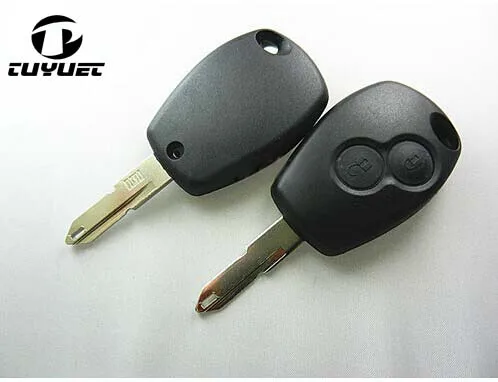 Replacement 2 Buttons Car Key Blanks Case for Renault Koleos Remote Key Shell xnrkey 4 buttons smart card key shell for renault megane laguna koleos clio keyless replacement case with insert nsn14 va2 blade