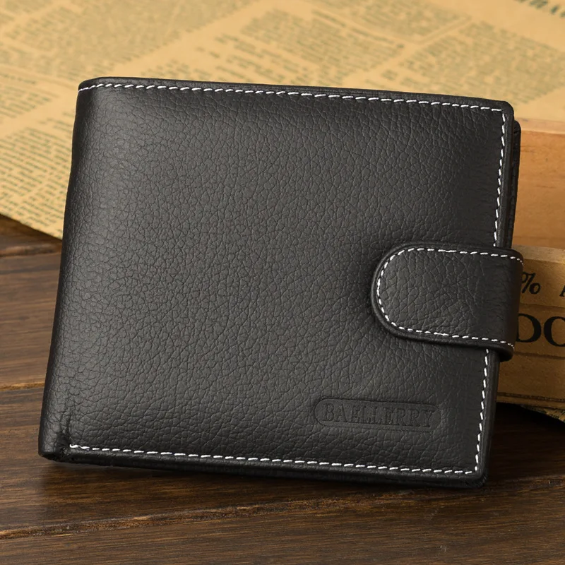

Wallet men with coin pocket top quality wallets multifunction leather purse wallet male Baellerry brand