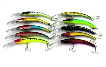 

15.5cm 16.3g Pesca Big Game Minnow Crankbaits Fishing Lures 50Pcs Swim Baits Bass Biat Hook wholesale