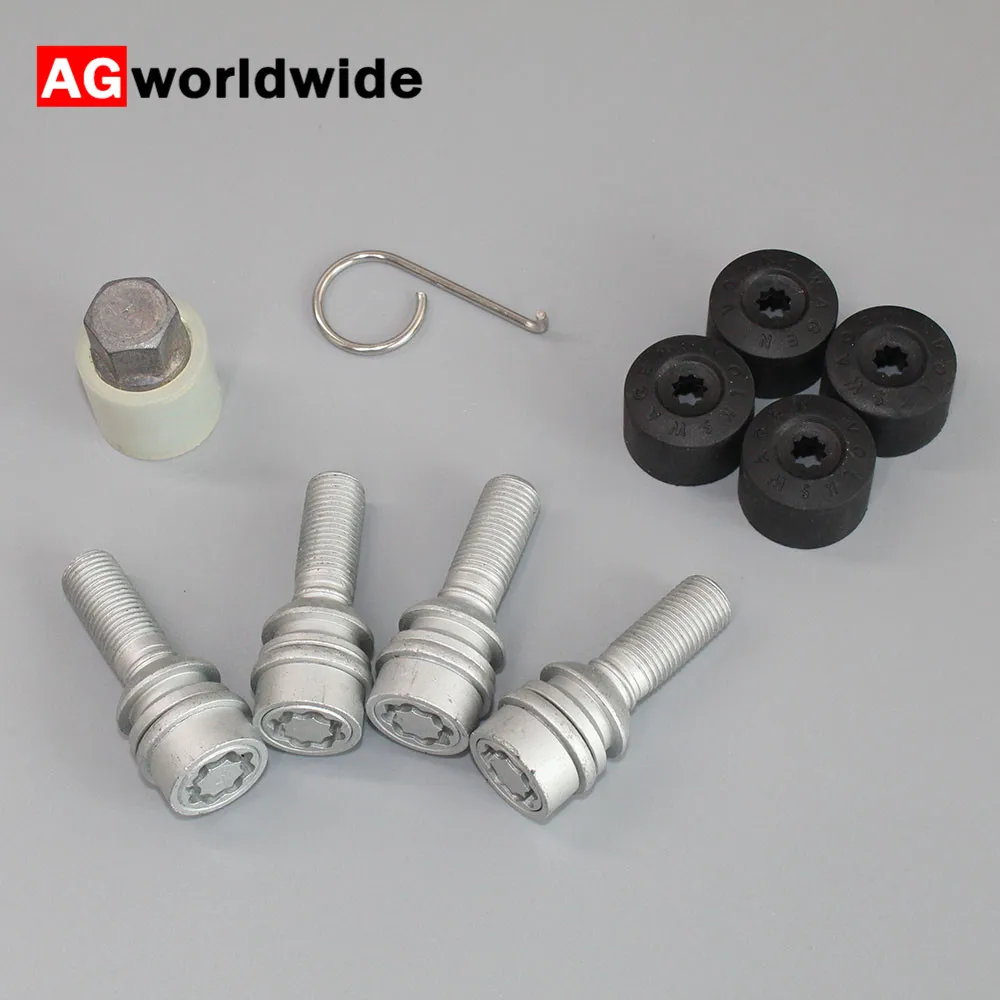 

M14X1.5 New Car 4L0698139B Set Wheel Lock Key Lug Bolt Tool Set for AUDI Q7 2007-2015 For Porsche