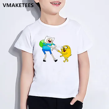 

Kids Summer Girls & Boys T shirt Children Cartoon Adventure Time Finn and Jake Printed T-shirt Funny Baby Clothes,HKP5200