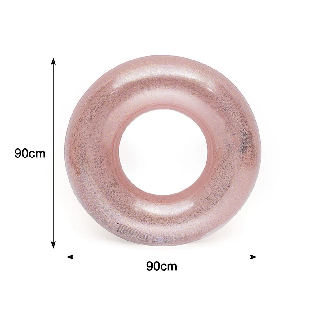 Надувной плавательный круг для взрослых, плавающая Детская летняя игрушка для воды - Цвет: Pink NO Handle
