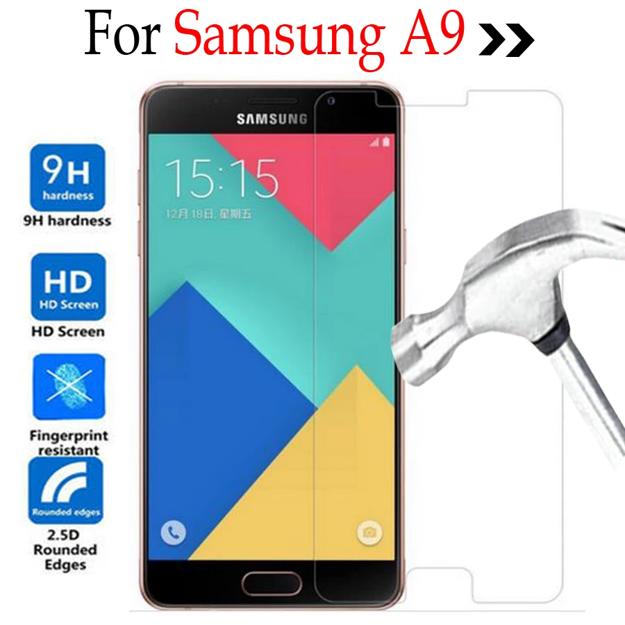 Для Samsung Galaxy A9 закаленное стекло Экран Защитная крышка на Samsung Galaxy A9 2016 A9000 A910 SM-A900 Защитный чехол пленка